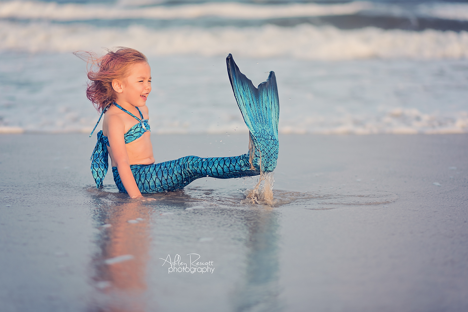 mermaid at the beach